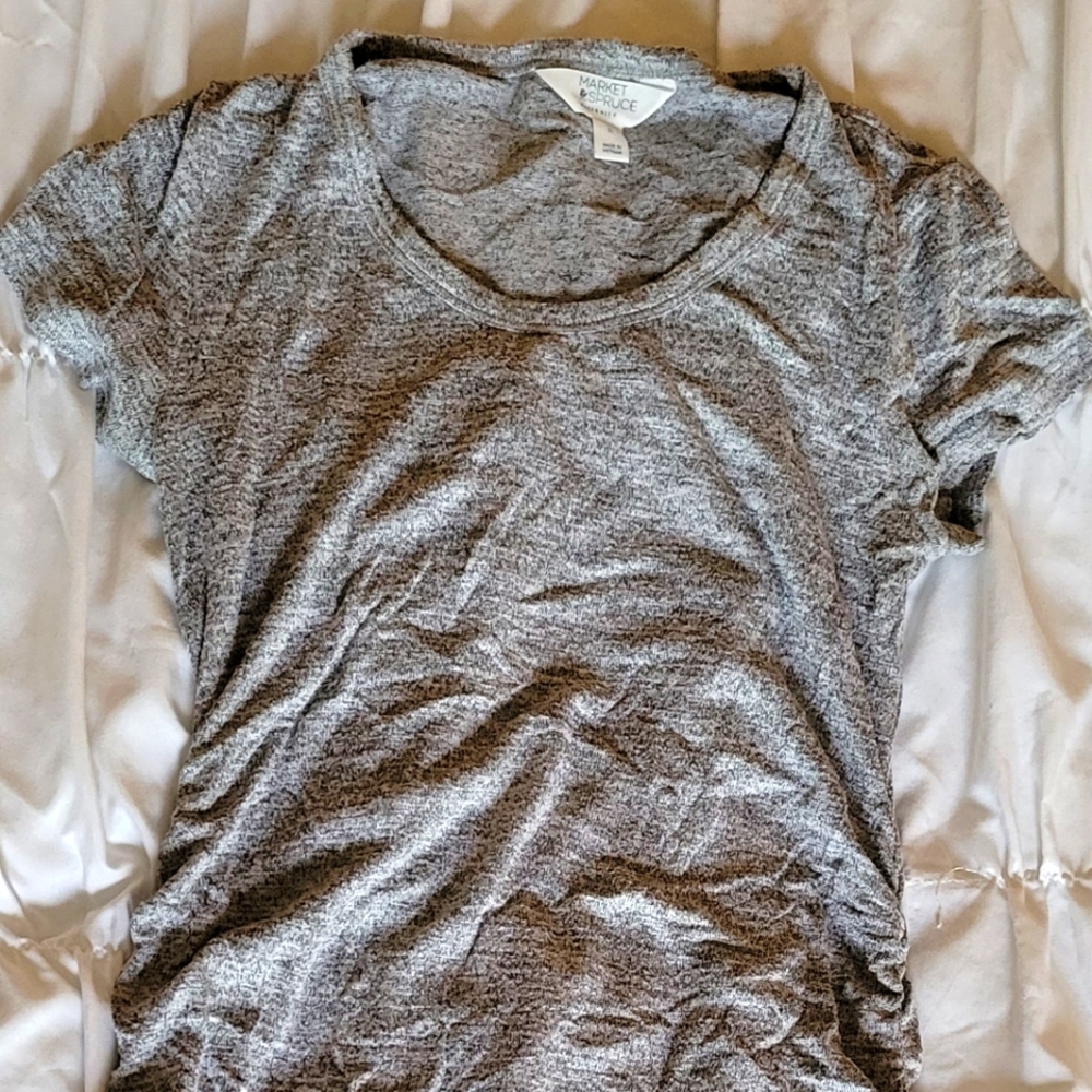 S Maternity Short Sleeve Gray shirt